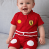 macacão curto ferrari para bebe fantasia velocidade (1)