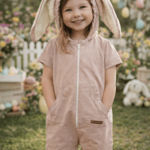 macacão fantasia de coelho da páscoa com touca unissex