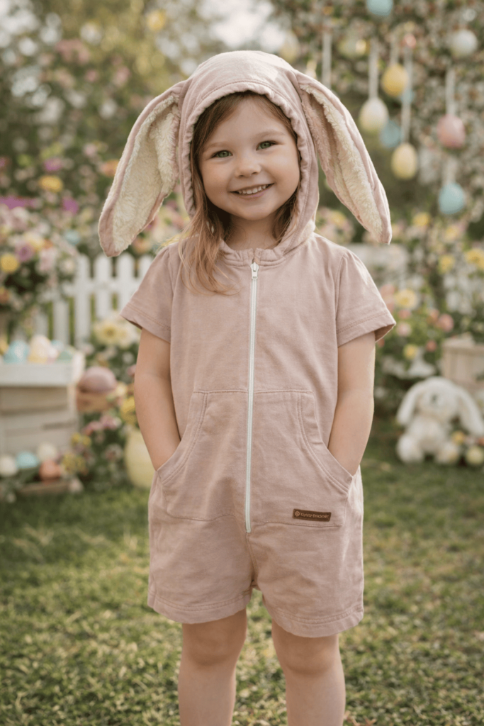 macacão fantasia de coelho da páscoa com touca unissex