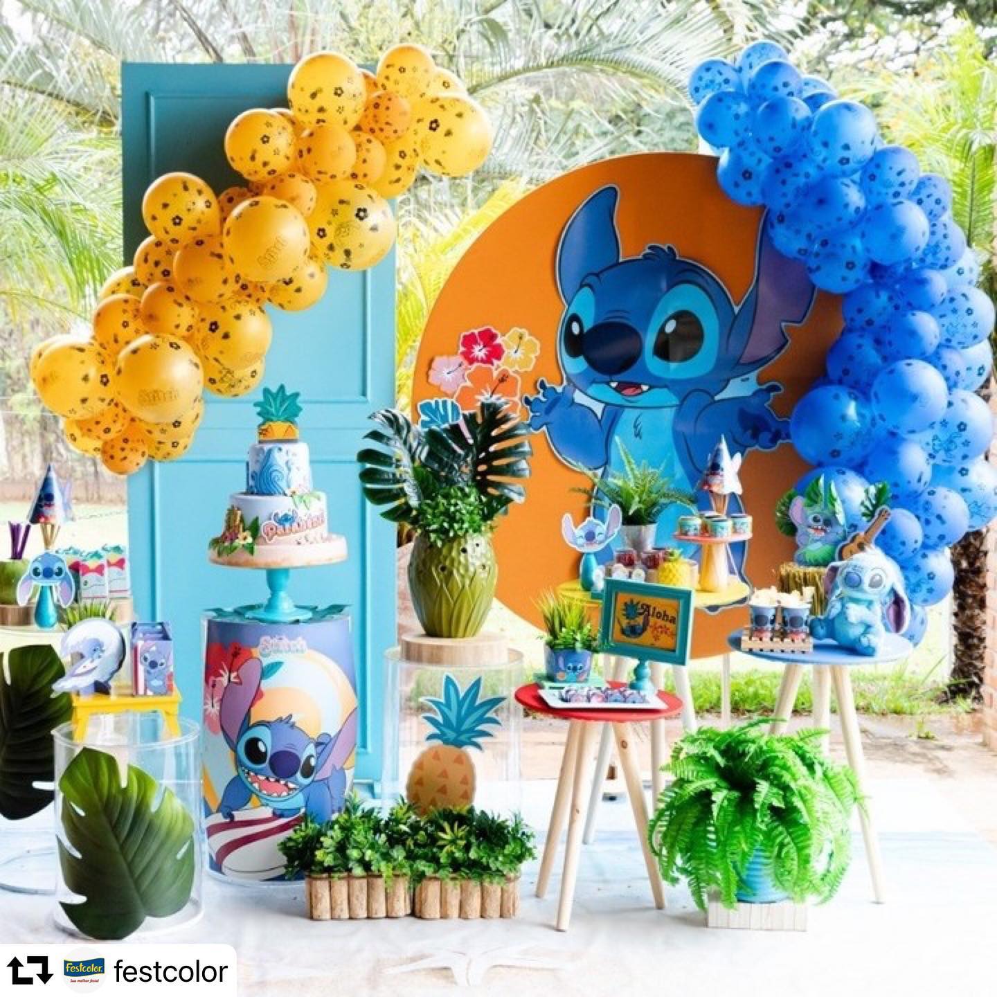 7 inspirações para festa de aniversário do Stitch, da roupa a decoração ...