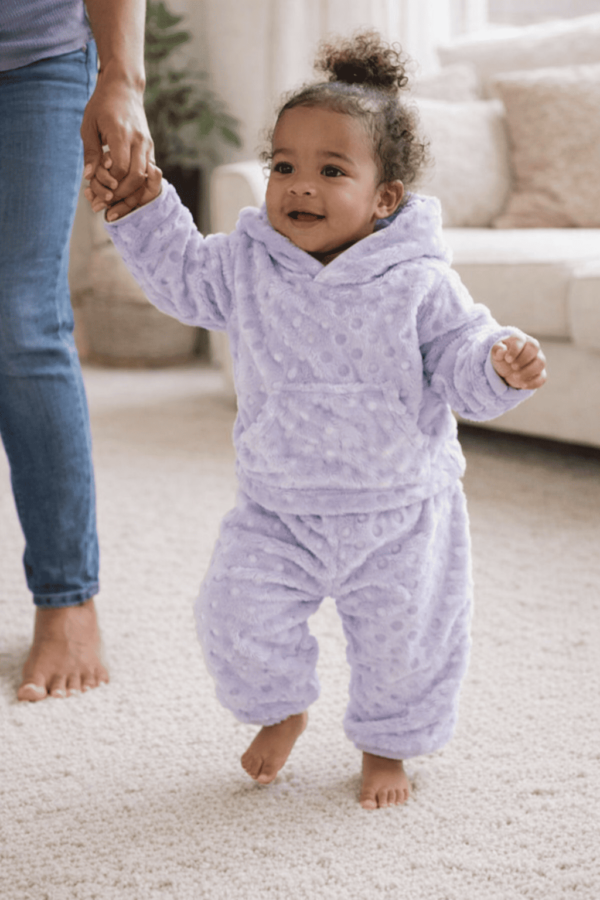 conjunto infantil menina de roupa em fleece bem quentinha para inverno 025