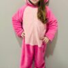 Angel, a Stitch Rosa macacão peluciado em fleece infantil pijama kigurumi (2)