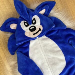 macacão kigurumi pijama peluciado do sonic em fleece (2)