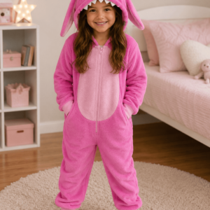 macacão peluciado angel stitch rosa pijama
