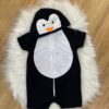 fantasia infantil de pinguim em algodão