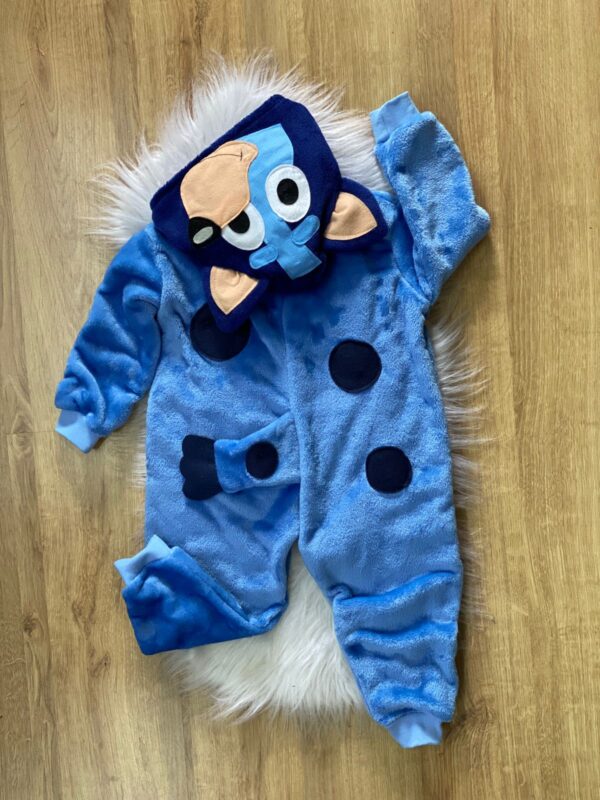 Bluey pijama de macacão peluciado