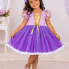 Fantasia Princesa Rapunzel em Vestido Lilás Encantado (1)